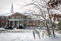 Mount Olivet in January Snow with New Entrance